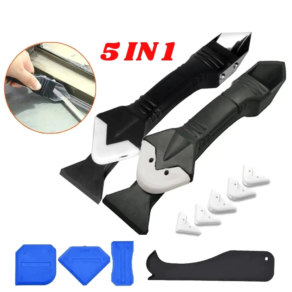 5 In 1 Silicone Scraper Sealant Smooth Remover Tool Set