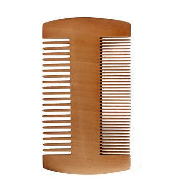 RIRON Custom Logo Wood Beard Brush And Comb Set For Men Gift Mustache Care Tool